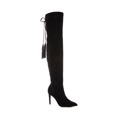 Black 'Fierce' over the knee boots
